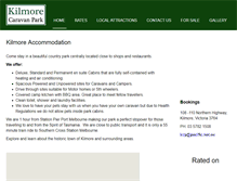 Tablet Screenshot of kilmorecaravanpark.com.au